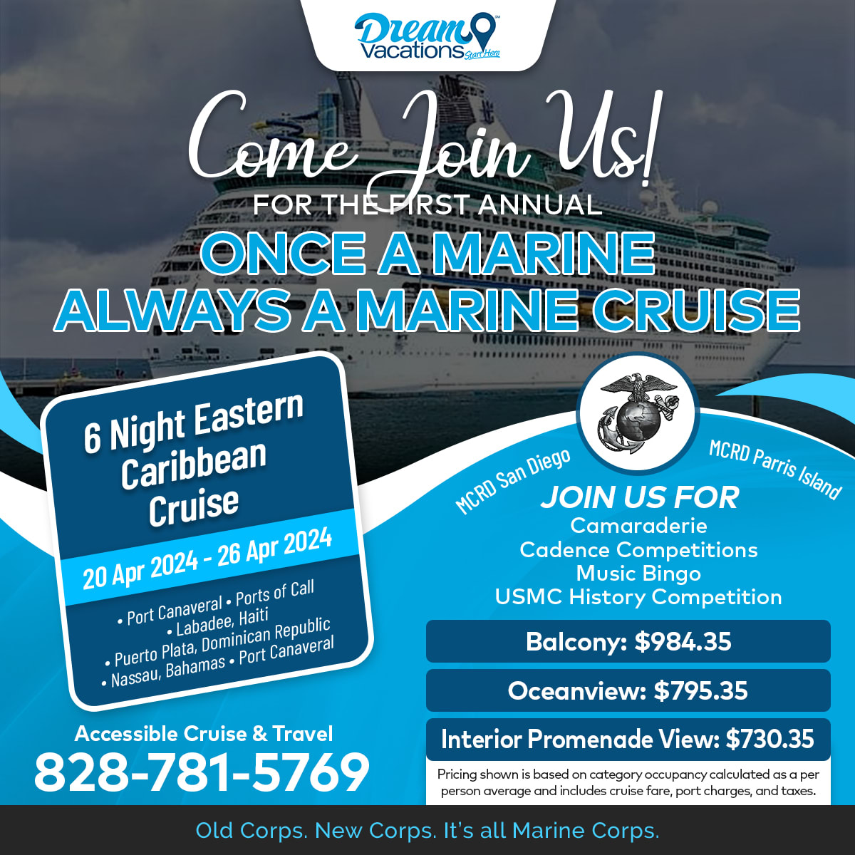 For The First Annual Marine Cruise flyer